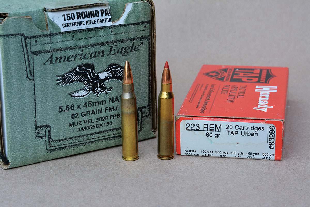 The 5.56 NATO and 223 Remington can each be fired in the Palmetto State Armory PA-15. However, they are not fully-interchangeable cartridges.